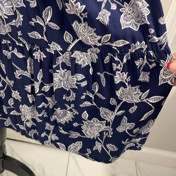 Reitmans Signature Sundress Ruched Bodice Criss Cross Cami Straps Pleated Size M - Picture 9 of 15